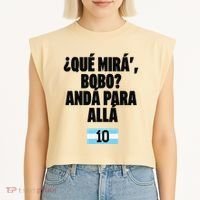 Argentina Soccer Jersey Argentina Football Argentinian Garment-Dyed Women's Muscle Tee thumb 2
