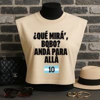 Argentina Soccer Jersey Argentina Football Argentinian Garment-Dyed Women's Muscle Tee thumb 3