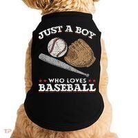 American Sport  Just A  Who Loves Baseball Doggie Tank thumb 0