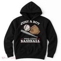 American Sport  Just A  Who Loves Baseball Hoodie thumb 0