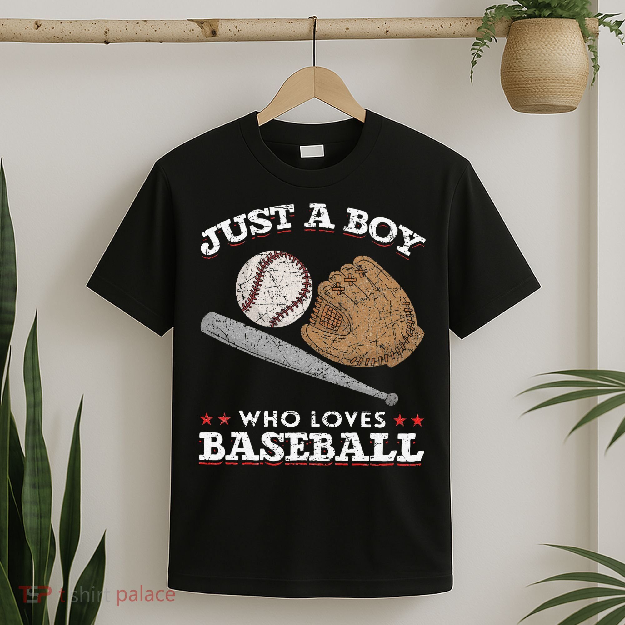 American Sport  Just A  Who Loves Baseball T-Shirt