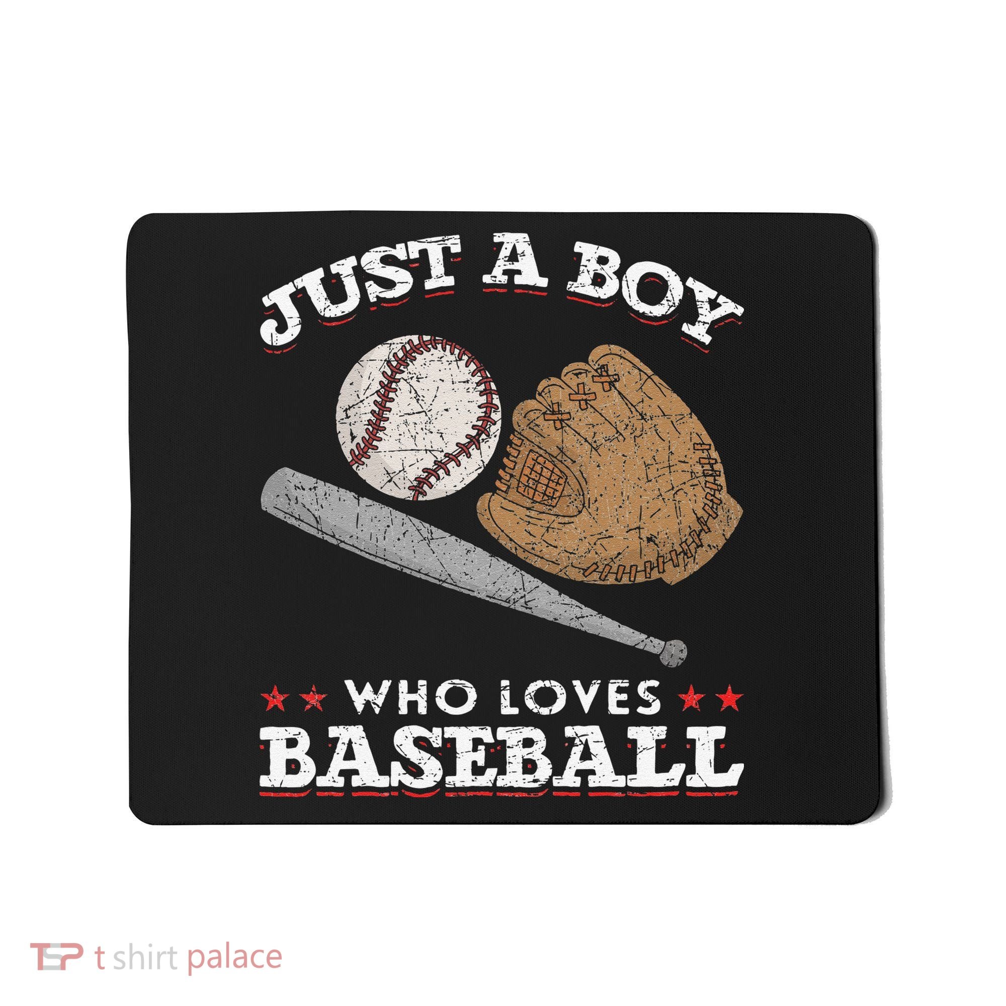 American Sport  Just A  Who Loves Baseball Mousepad