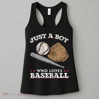 American Sport  Just A  Who Loves Baseball Women's Tank Top thumb 3