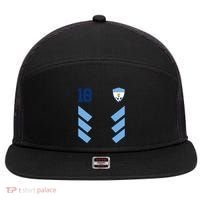 Argentina Soccer Jersey Retro 10 Argentinian Football 7 Panel Mesh Trucker Snapback Hat thumb 0