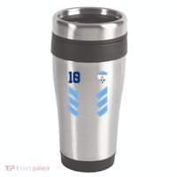 Argentina Soccer Jersey Retro 10 Argentinian Football 16oz Travel Tumbler thumb 0
