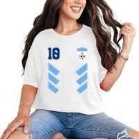 Argentina Soccer Jersey Retro 10 Argentinian Football Comfort Colors T-Shirt thumb 0