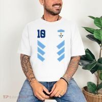 Argentina Soccer Jersey Retro 10 Argentinian Football Comfort Colors T-Shirt thumb 3