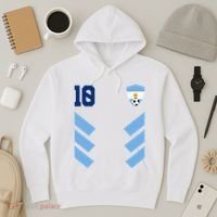 Argentina Soccer Jersey Retro 10 Argentinian Football Hoodie thumb 3