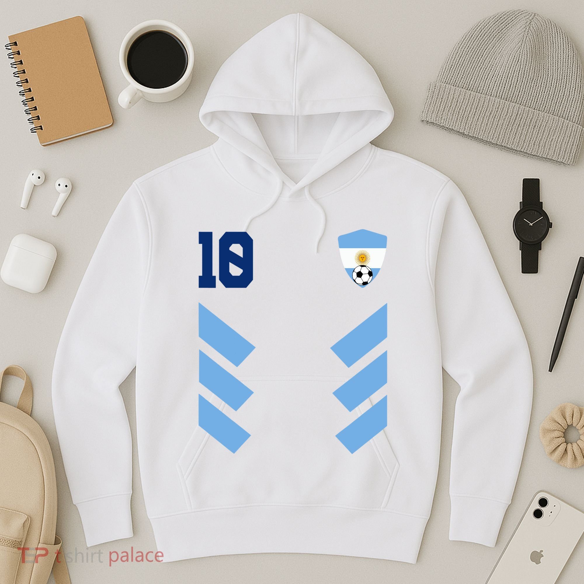 Argentina Soccer Jersey Retro 10 Argentinian Football Hoodie
