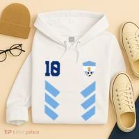 Argentina Soccer Jersey Retro 10 Argentinian Football Hoodie thumb 4