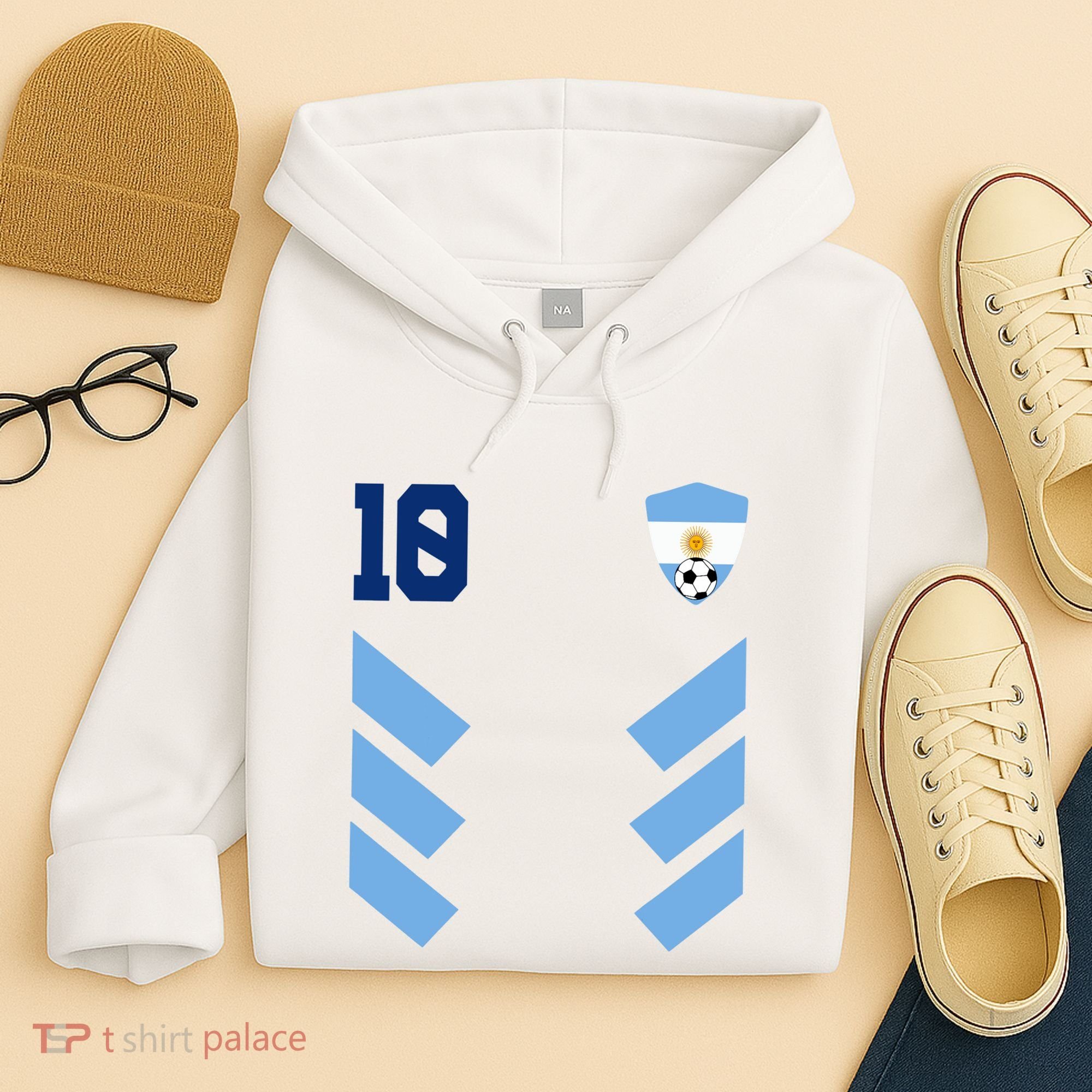Argentina Soccer Jersey Retro 10 Argentinian Football Hoodie