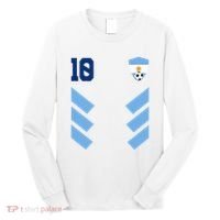 Argentina Soccer Jersey Retro 10 Argentinian Football Long Sleeve Shirt thumb 0