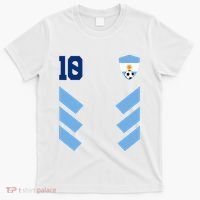 Argentina Soccer Jersey Retro 10 Argentinian Football T-Shirt thumb 0