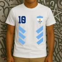 Argentina Soccer Jersey Retro 10 Argentinian Football T-Shirt thumb 3
