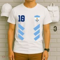 Argentina Soccer Jersey Retro 10 Argentinian Football T-Shirt thumb 6