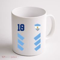 Argentina Soccer Jersey Retro 10 Argentinian Football Coffee Mug thumb 1