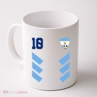 Argentina Soccer Jersey Retro 10 Argentinian Football Coffee Mug thumb 0