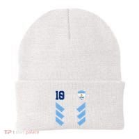 Argentina Soccer Jersey Retro 10 Argentinian Football Beanie thumb 0