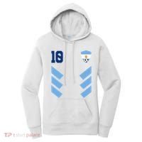 Argentina Soccer Jersey Retro 10 Argentinian Football Women's Hoodie thumb 0
