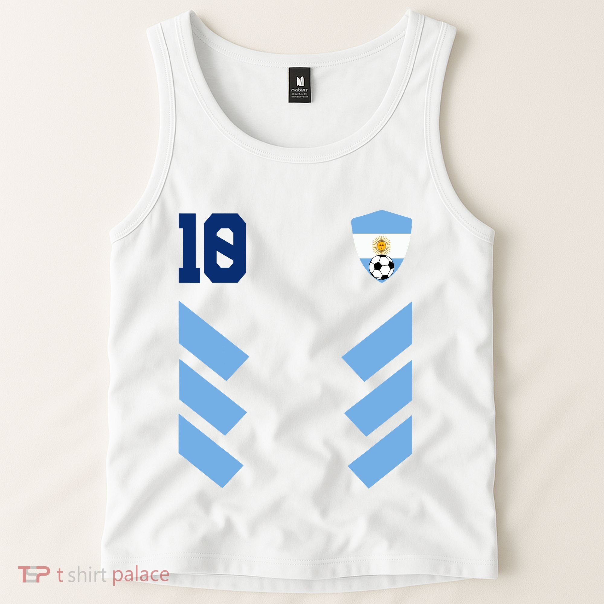 Argentina Soccer Jersey Retro 10 Argentinian Football Tank Top