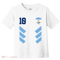 Argentina Soccer Jersey Retro 10 Argentinian Football Toddler T-Shirt thumb 0