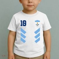 Argentina Soccer Jersey Retro 10 Argentinian Football Toddler T-Shirt thumb 2