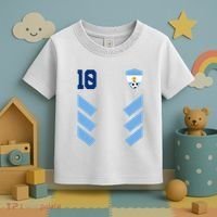 Argentina Soccer Jersey Retro 10 Argentinian Football Toddler T-Shirt thumb 3