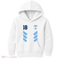 Argentina Soccer Jersey Retro 10 Argentinian Football Kids Hoodie thumb 0