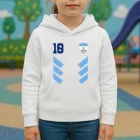 Argentina Soccer Jersey Retro 10 Argentinian Football Kids Hoodie thumb 3