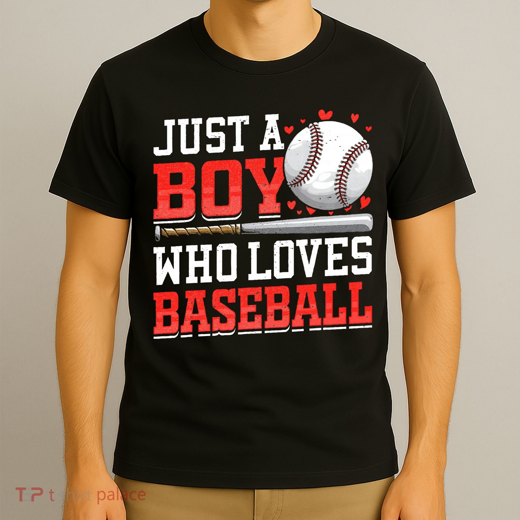 American Sport Just A Boy Who Loves Baseball Gifts T-Shirt