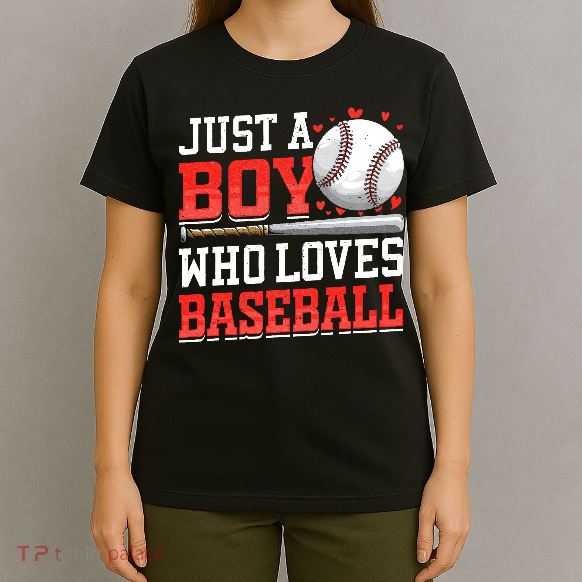 American Sport Just A Boy Who Loves Baseball Gifts T-Shirt