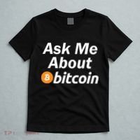 Ask Me About Bitcoin Cryptocurrency Logo T-Shirt thumb 5