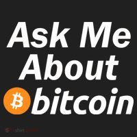 Ask Me About Bitcoin Cryptocurrency Logo Golf Towel thumb 3