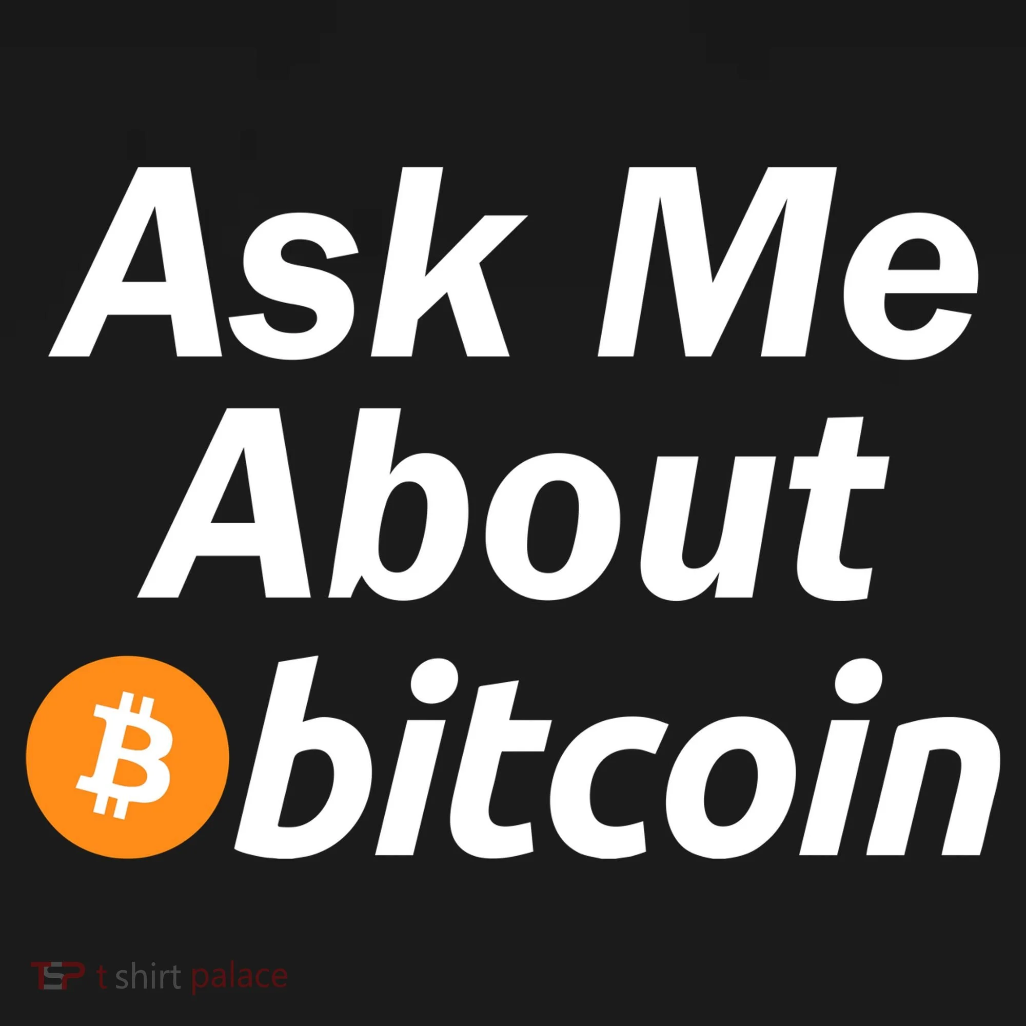 Ask Me About Bitcoin Cryptocurrency Logo Kids Long Sleeve Shirt