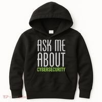 Ask Me About Cybersecurity Kids Hoodie thumb 0