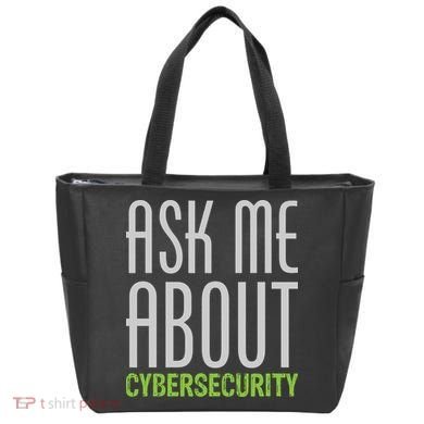 Ask Me About Cybersecurity Tote Bag