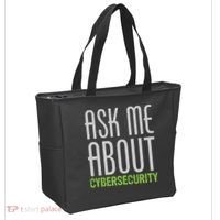 Ask Me About Cybersecurity Tote Bag thumb 2
