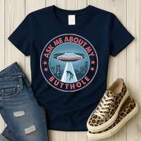 Ask Me About My Butthole Alien Abduction Women's T-Shirt thumb 3