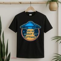 Ask Me About My Butthole Funny Alien T-Shirt thumb 2