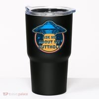 Ask Me About My Butthole Funny Alien Tumbler thumb 0