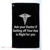Ask Your Doctor Golf Towel thumb 0