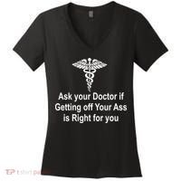 Ask Your Doctor Women's V-Neck T-Shirt thumb 0