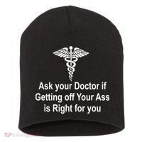 Ask Your Doctor Short Acrylic Beanie thumb 0