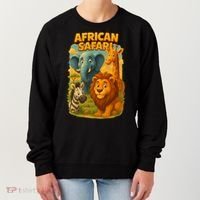 African Safari Kids Cartoon Women's Sweatshirt thumb 0
