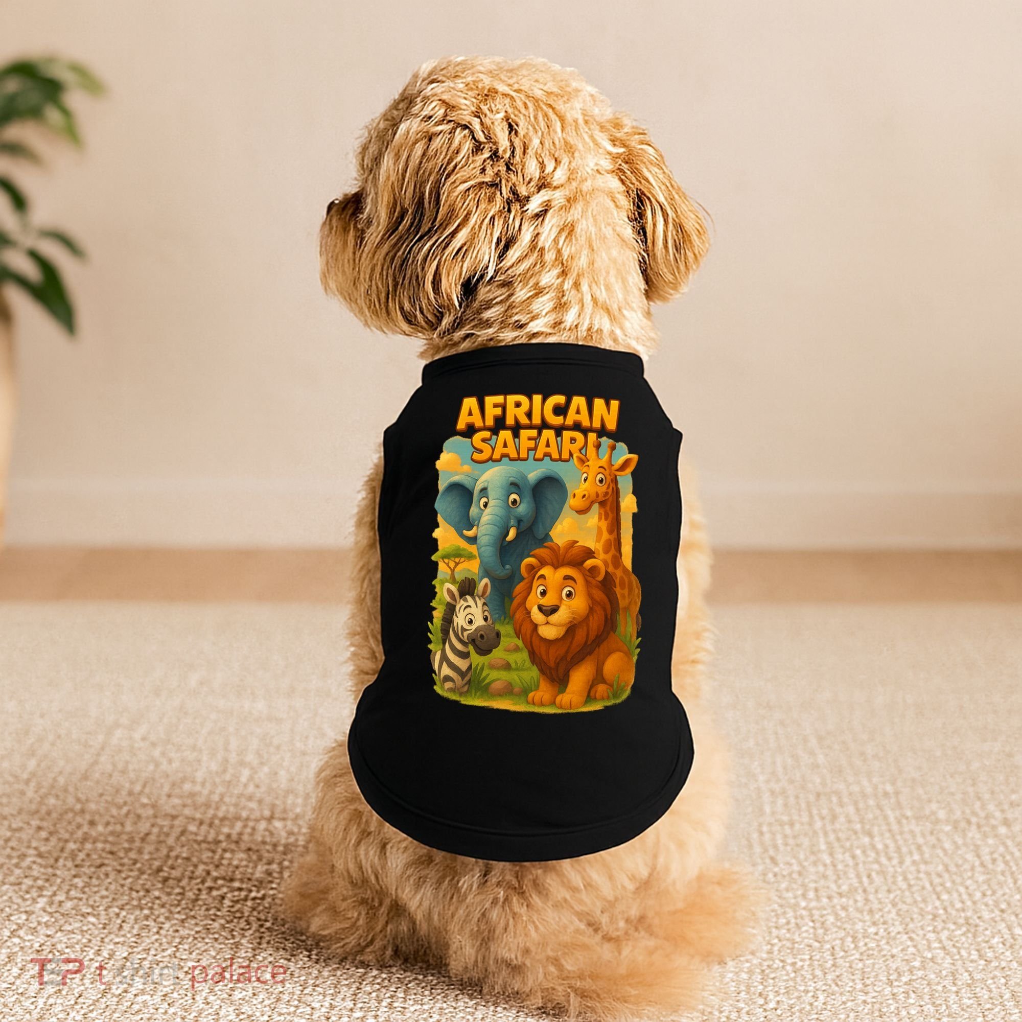 African Safari Kids Cartoon Doggie Tank