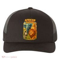 African Safari Kids Cartoon Yupoong Adult 5-Panel Trucker Hat thumb 0