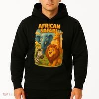 African Safari Kids Cartoon Hoodie thumb 2