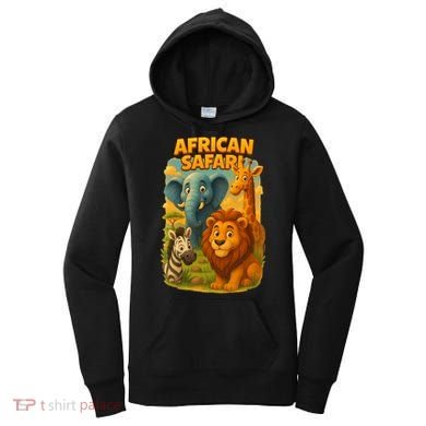 African Safari Kids Cartoon Women's Hoodie
