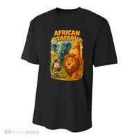 African Safari Kids Cartoon Youth Performance Sprint T-Shirt thumb 0
