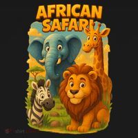 African Safari Kids Cartoon Baby Bodysuit thumb 2